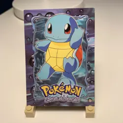 Pokemon Topps 1999 TV Animation Episode Card E7 Squirtle #07 Blue Logo Non Holo - Image 1
