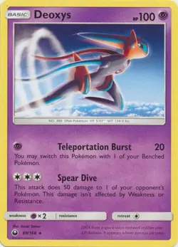 Deoxys 69/168 Rare - Celestial Storm SM7 Pokemon Card - Image 1