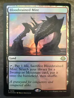 MTG Bloodstained Mire MH3 216 Modern Horizons 3 Foil Card - Image 1
