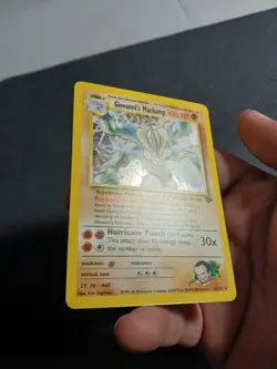 Pokemon Gym Challenge #6/132 Giovanni's Machamp Holo Card - LP - Image 3