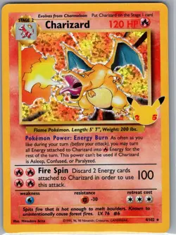 Charizard 4/102 Celebrations: Classic Collection - Pokemon Card - NM - Image 1