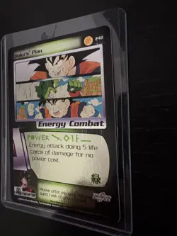 Dragon Ball Z Goku's Plan #248 Saiyan Saga Unlimited Ultra Rare DBZ card holo - Image 1