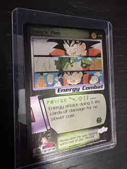 Dragon Ball Z Goku's Plan #248 Saiyan Saga Unlimited Ultra Rare DBZ card holo - Image 2