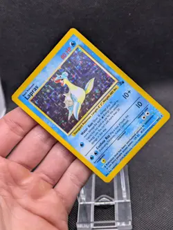 Lapras 10/62 Fossil Set Holo Rare Pokemon WOTC LP/Played - Image 2
