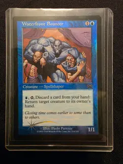 Waterfront Bouncer Mercadian Masques FOIL Near Mint MTG Magic - Image 1