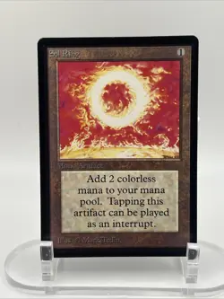 Sol Ring - Limited Edition Beta 1993 MTG Vintage - Black Border - Lp - Image 1