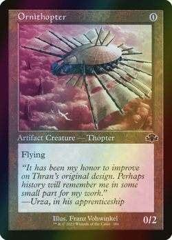 MTG Ornithopter Foil ** Dominaria Remastered ** English (NM) - Image 1