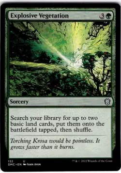 MTG Explosive Vegetation Commander: Dominaria United Uncommon #132 - Image 1