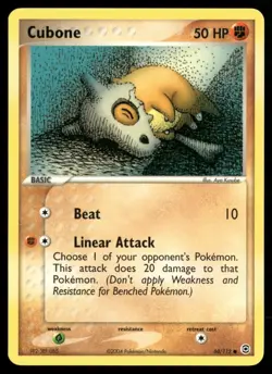 Cubone 60/112 FireRed & LeafGreen Pokemon TCG - Image 1
