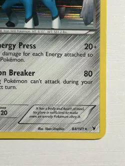 Pokemon Noble Victories Cobalion 84/101 Holo Rare MP - Image 4