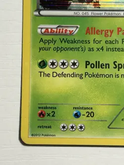 Pokemon Boundaries Crossed Vileplume 3/149 Holo Rare HP - Image 5