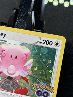 Blissey - (Cosmos Holo Swirl 🌀) 052/078 Pokemon Go Stamped - Image 2