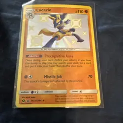 2019 Pokemon SM Hidden Fates Lucario Shiny Vault Rare #SV22/SV94 Holo - Image 1