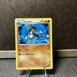Pokemon TCG Lucario Black & White 77/135 Regular Uncommon - Image 1