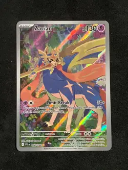 Zacian 100/094 Illustration Rare Pokemon Phantasmal Flames - Image 1