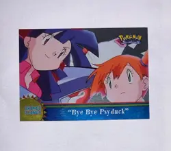 topps Pokemon TV Animation Series 3 Foil Orange Islands OR8 Bye Bye Psyduck - Image 1