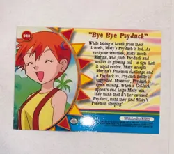 topps Pokemon TV Animation Series 3 Foil Orange Islands OR8 Bye Bye Psyduck - Image 2