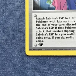 Pokemon Sabrinas ESP Trainer 117/132 1st Edition Gym Heroes Pokemon NEAR MINT - Image 5