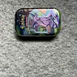 Prismatic Evolutions Espeon Mini Tin Pokemon TCG NEW SEALED 2 Booster Packs - Image 4