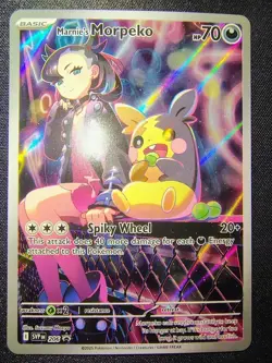 Pokemon Scarlet and Violet Marnie's Morpeko 206 BSP Black Star Promo - Image 1