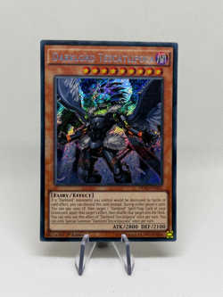 Darklord Tezcatlipoca DESO-EN031 Secret Rare 1st Edition NM YuGiOh - Image 1