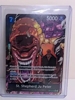 One Piece St. Shepherd Ju Peter Alt Art OP13-084 Carrying On His Will White Text - Image 1