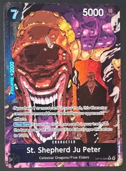 One Piece TCG OP13 St Shepherd Ju Peter Alt Art OP13-084 Carrying On His Will - Image 1