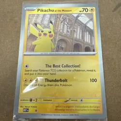 Pokemon x Natural History Museum Pikachu At The Museum Jumbo In Hand - Image 2
