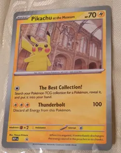 Pokemon x Natural History Museum Pikachu at the Museum Card | Rare TCG *In Hand - Image 1