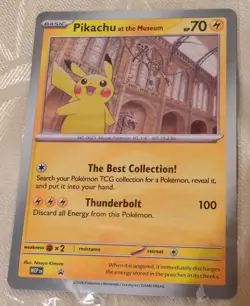 Pokemon x Natural History Museum Pikachu at the Museum Card | Rare TCG *In Hand - Image 2
