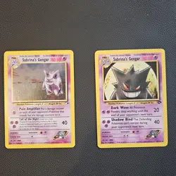 Sabrina's Gengar Holo Gym Heroes Set 14/132, And Gym Challenge 29/132 LP-NM - Image 1