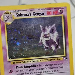 Sabrina's Gengar 14/132 Holo Rare Gym Heroes Pokemon Card HP - Image 4