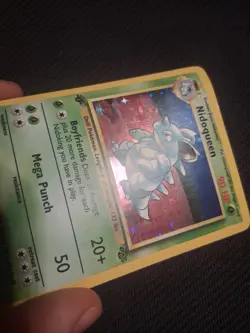 Pokemon TCG Nidoqueen Jungle 7/64 Holo 1st Edition Holo Rare DMG - Image 2