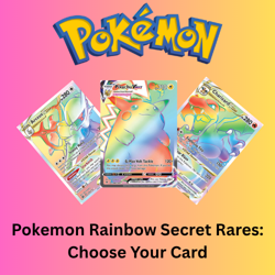 Pokemon Rainbow Rares - Choose Your Card English Near Mint - Image 1