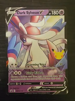 Dark Sylveon V SWSH134 Black Star Promo Celebrations NM Pokemon Card TCG - Image 1