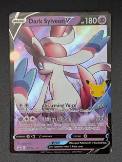 Dark Sylveon V #swsh134 [PROMO] Pokemon TCG Celebrations Black Star Promo NM - Image 1