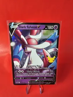 POKEMON TCG DARK SYLVEON V SWSH134 HOLO NM BLACK STAR PROMO CELEBRATIONS NM -M - Image 1