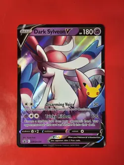 POKEMON TCG DARK SYLVEON V SWSH134 HOLO NM BLACK STAR PROMO CELEBRATIONS NM -M - Image 3