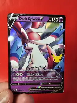 POKEMON TCG DARK SYLVEON V SWSH134 HOLO NM BLACK STAR PROMO CELEBRATIONS NM -M - Image 5