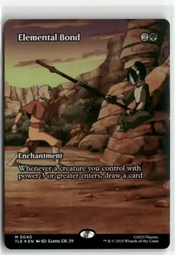 Elemental Bond Borderless FOIL Avatar The Last Airbender Eternal-Legal MTG NM - Image 1