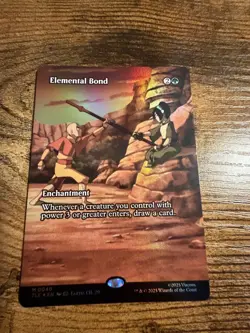 MTG Magic The Gathering Avatar Elemental Bond Borderless Eternal-Legal Foil - Image 1