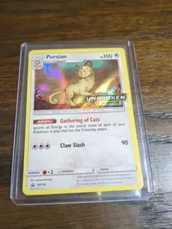 Persian - SM182 [Unbroken Bonds] Pokemon Card TCG - PreRelease Black Star Promo - Image 1