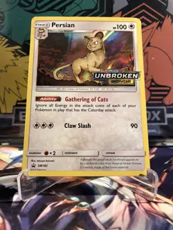 Persian - SM182 [Unbroken Bonds] Pokemon TCG - PreRelease Black Star Promo - VLP - Image 1