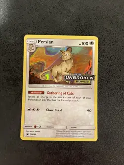 Persian - SM182 [Unbroken Bonds] Pokemon Card TCG - PreRelease Black Star Promo - Image 1
