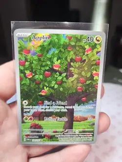 Applin 185/167 Twilight Masquerade Pokemon TCG Illustration Card Sv06 - Image 1