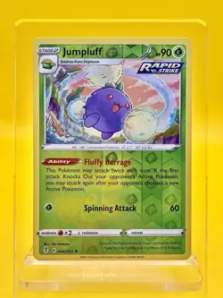 Jumpluff 004/203 Reverse Holo Rare SWSH07: Evolving Skies Pokemon Card LP-NM - Image 1