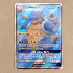 Blastoise GX SM189 - Black Star SM Promo - Full Art Ultra Rare Pokemon Card - NM - Image 1