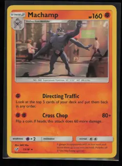 Machamp 13/18 Pokemon Detective Pikachu Rare Near Mint Holo Card - Image 1