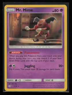 Mr. Mime 11/18 Pokemon Detective Pikachu Rare Near Mint Holo Card - Image 1