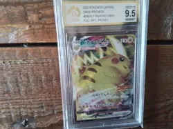 Pokemon Cards promo Holo 265 s p pikachu ar sr ex graded slab card gold art b39 - Image 1